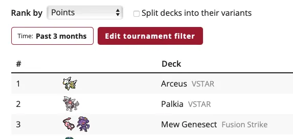 Mew Genesect - Top 3 at limitlesstcg.com