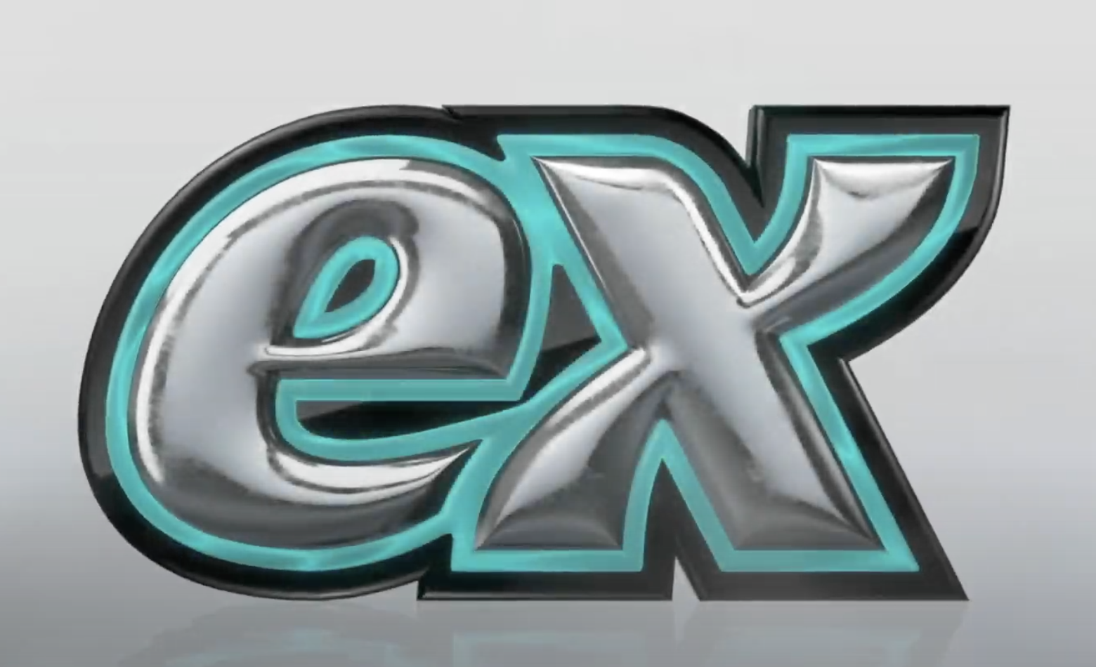The new redesigned ex logo