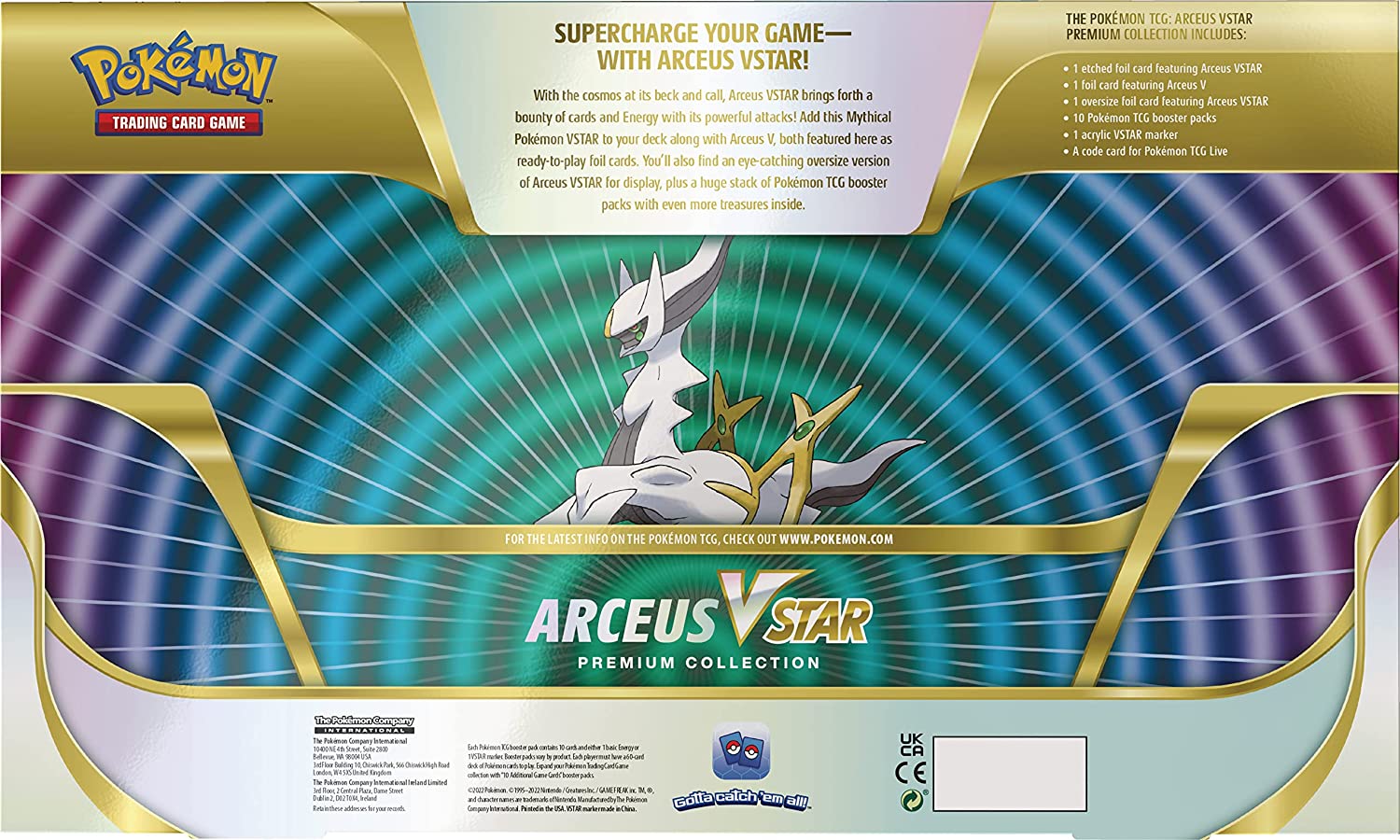 Arceus VSTAR Premium Collection back